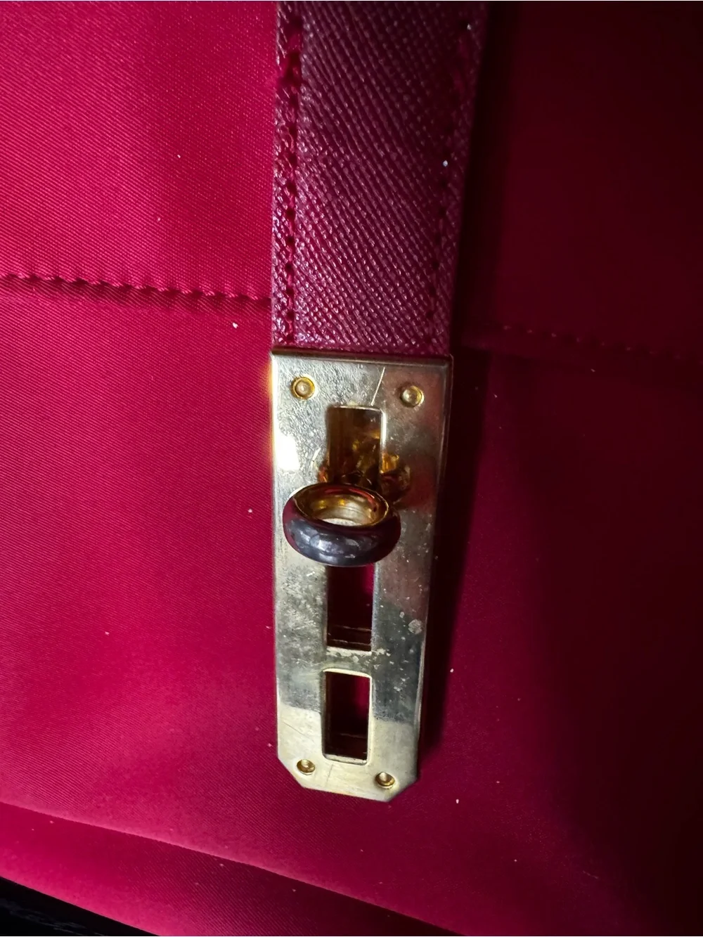 Valentino Garavani Bright Red Double Pocket Shoulder Bag